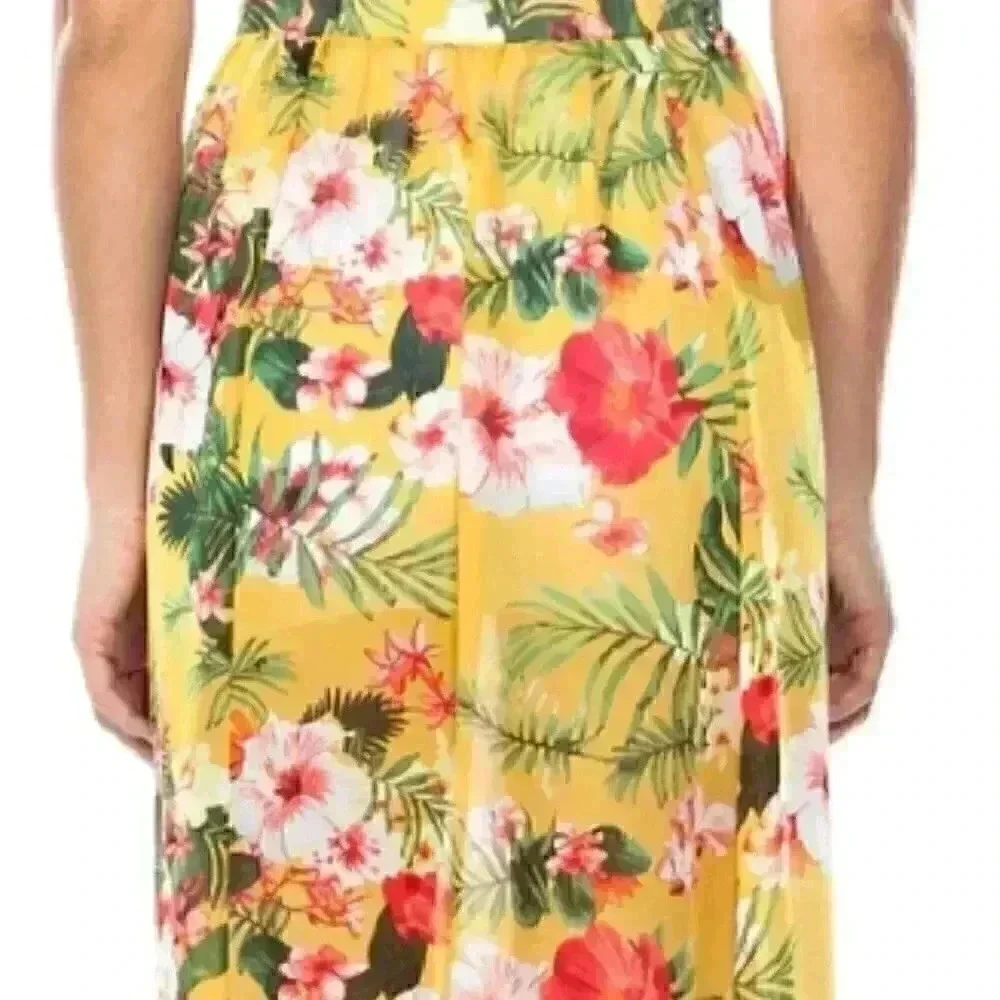 TROPICAL FLORAL SWIMSUIT COVER UP - SARONG